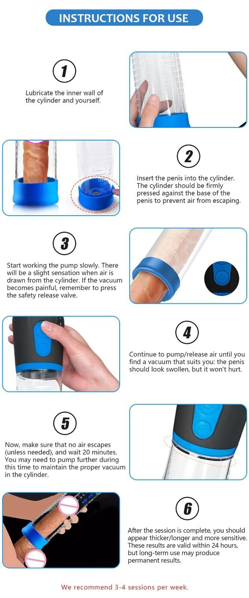 Vacuum Penis Pump (Male Enhancement & Erectile Enlargement)
