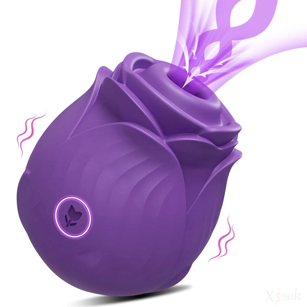 Rose Toy Sucking Vibrator - Purple