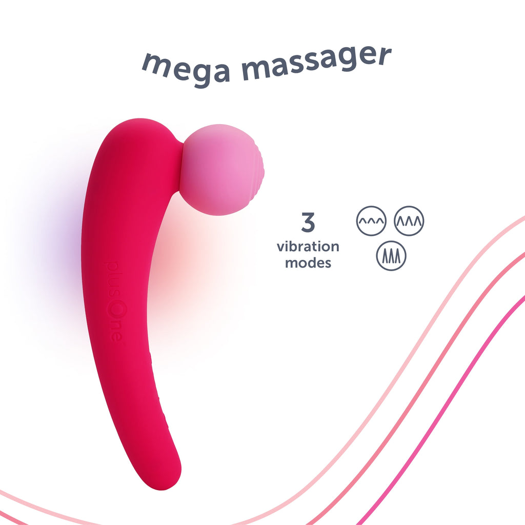 MEGA Wand Waterproof Powerful Head Vibrator - 15 Vibration Patterns