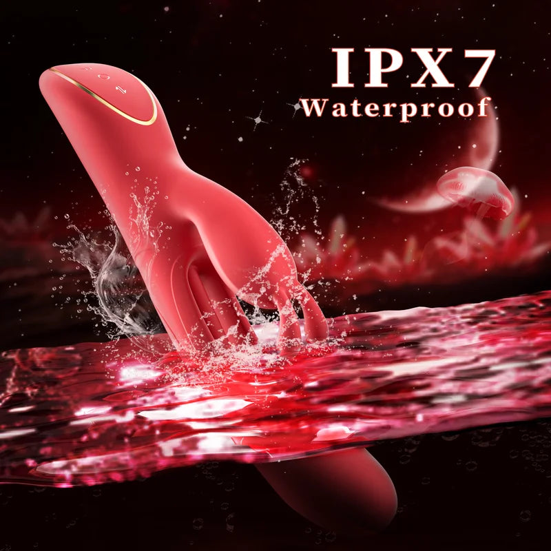 Waterproof Thrusting Rabbit Vibrator (7 Powerful Vibrations & 4 Flapping Modes)