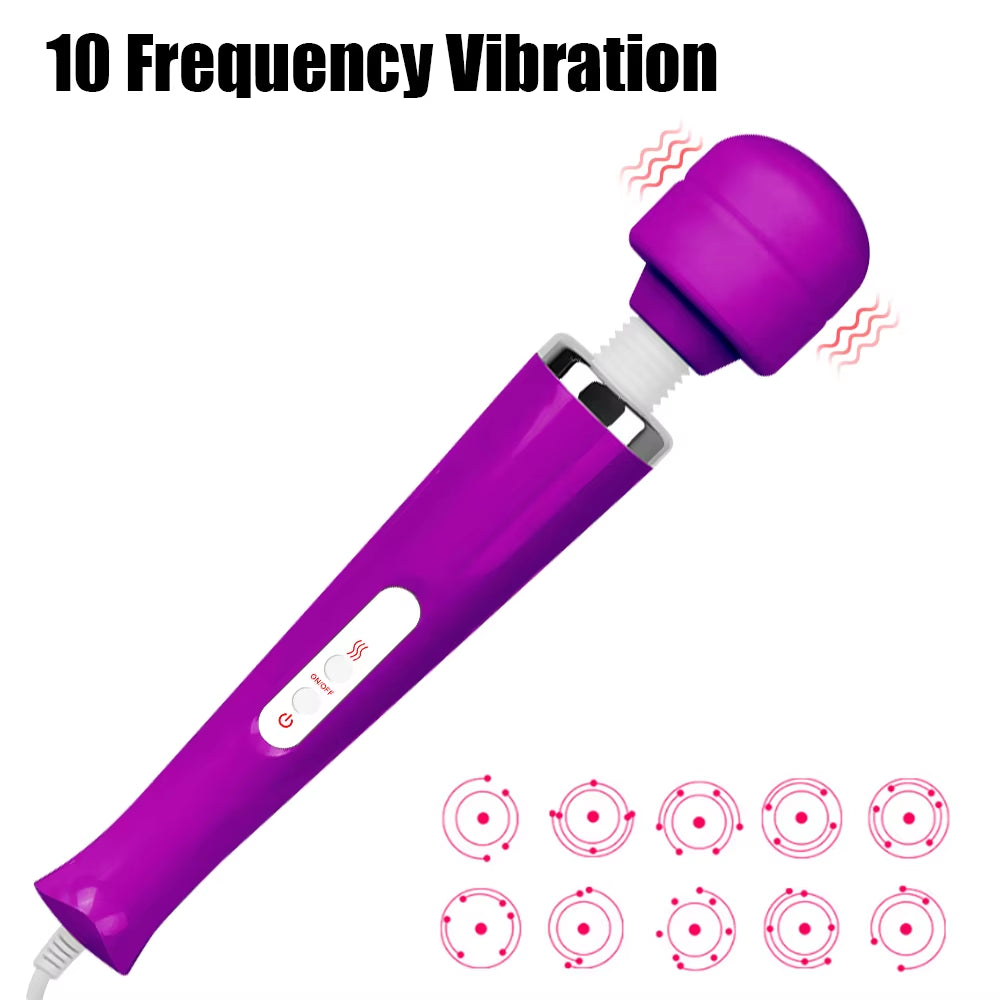 OLO Erotic Toy Women Clit Stimulator Large Magic Wand - 10 Speeds