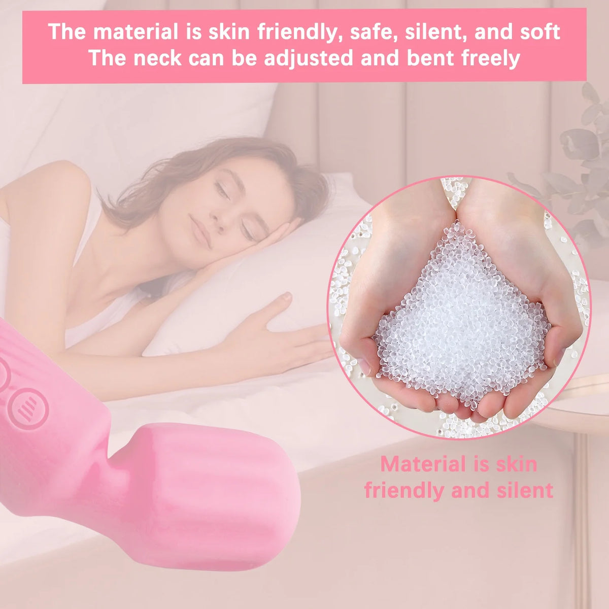 Personal Body Massager Wand Vibrator (20 Modes - 8 Vibrations)