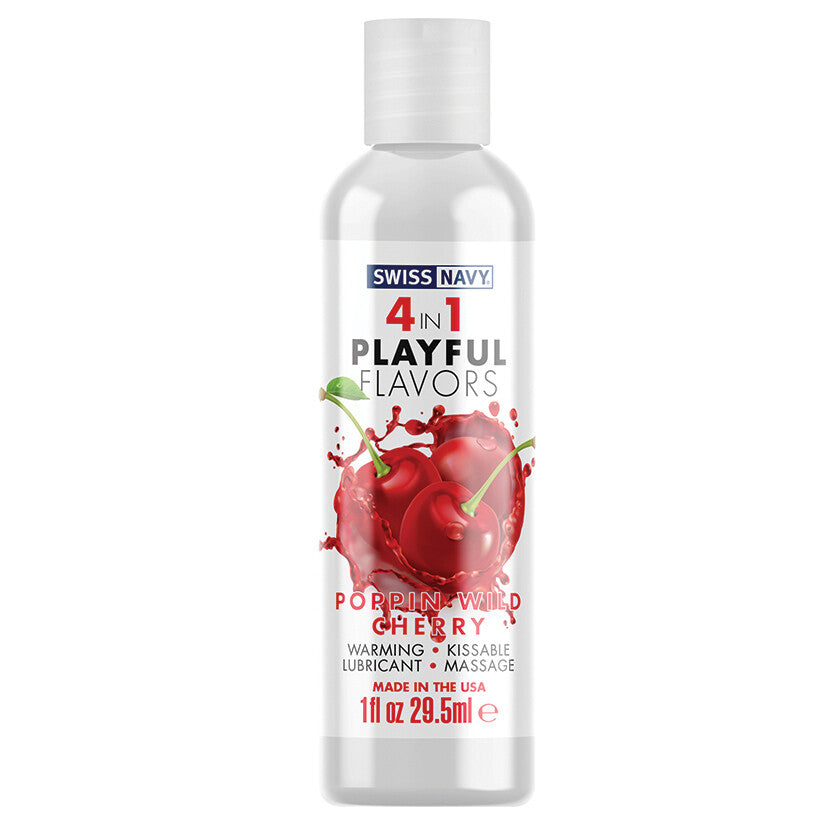 Swiss Navy 4 in 1 Flavored Warming Kissable Water Based Massage Lubricant