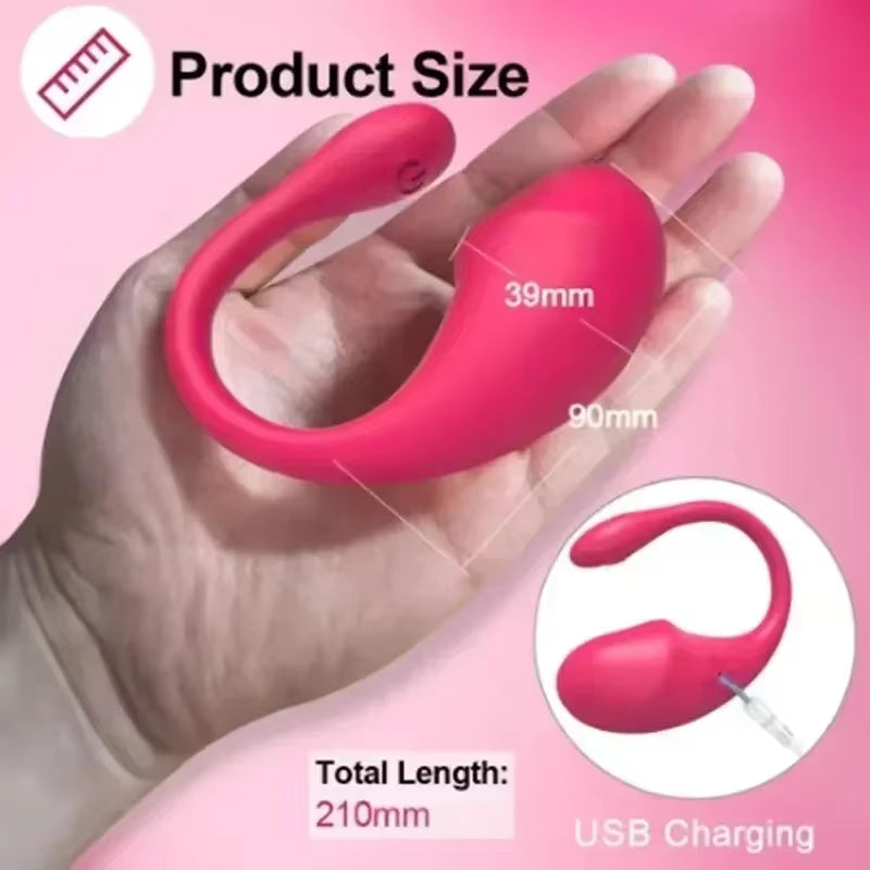 Wireless Bluetooth APP Remote Control G Spot Massager Vibrator for Women and Lovers 