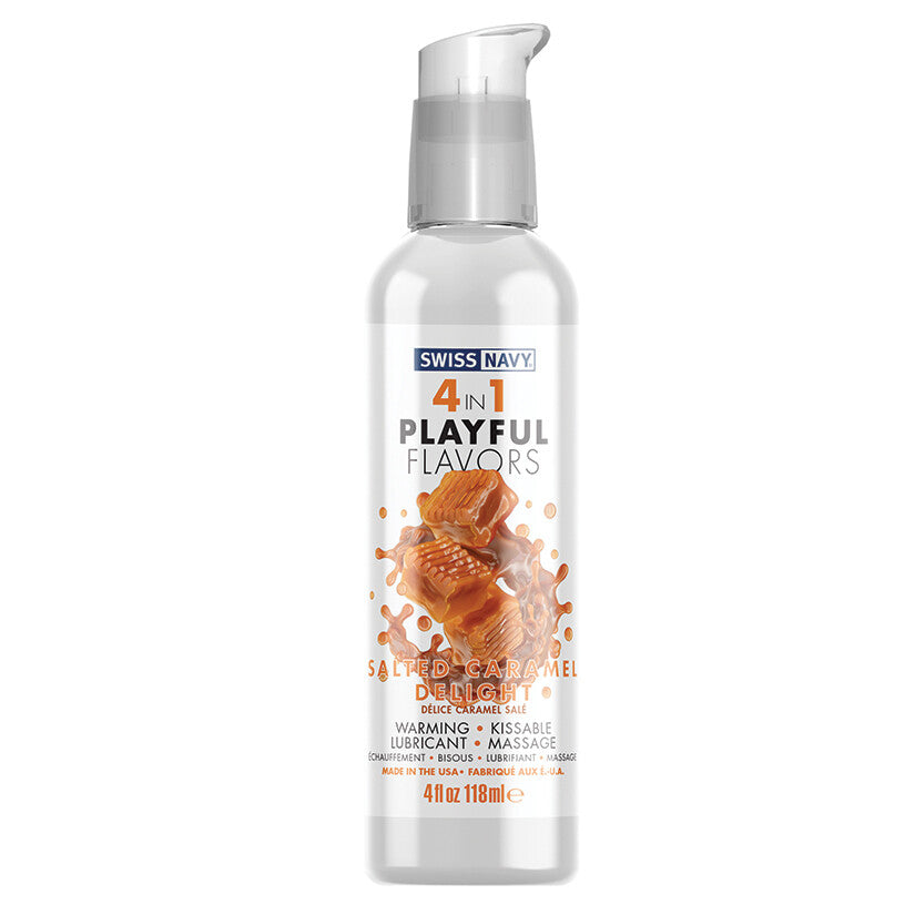 Swiss Navy 4 in 1 Flavored Warming Kissable Water Based Massage Lubricant