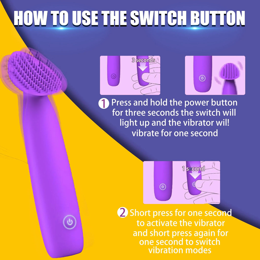 Mini Waterproof Vibrator Wand (10 Vibration Modes)