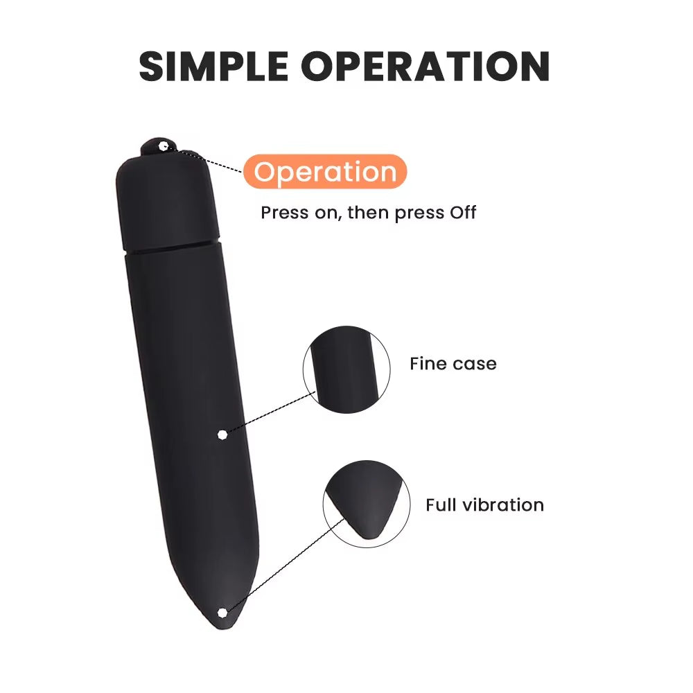Mini Bullet Vibrator - Single Frequency (Without Battery)