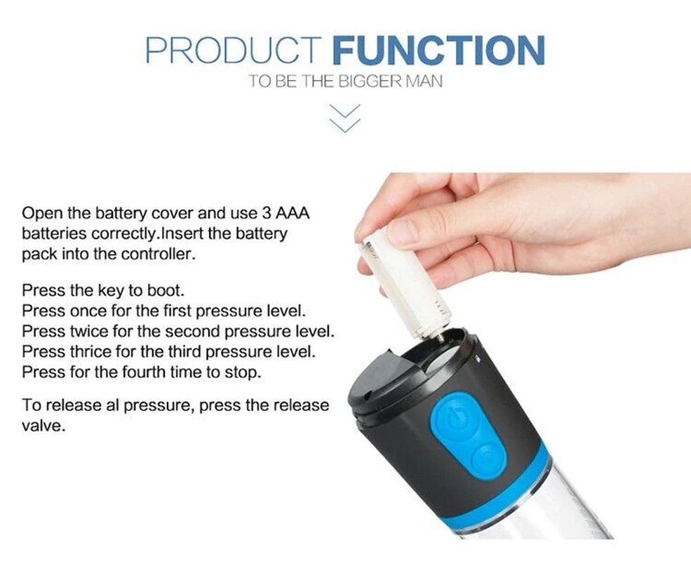 Vacuum Penis Pump (Male Enhancement & Erectile Enlargement)