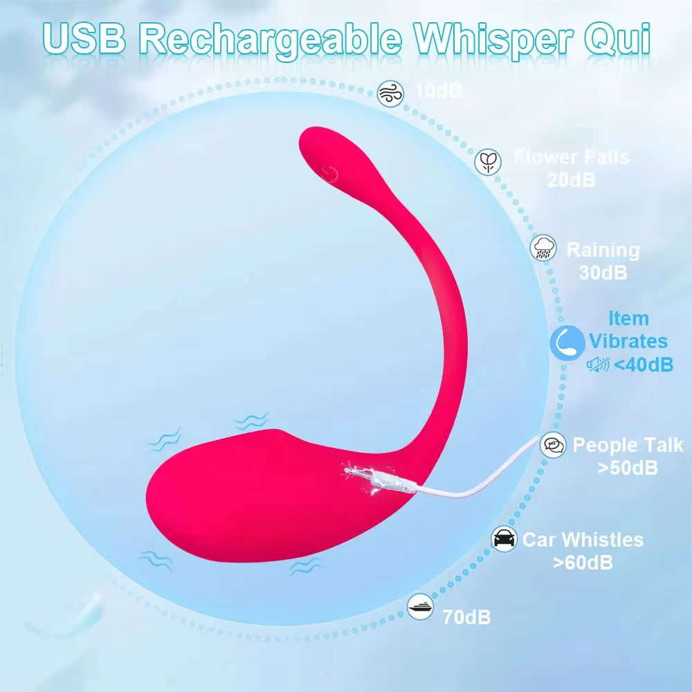 Wireless Bluetooth APP Remote Control G Spot Massager Vibrator for Women and Lovers 