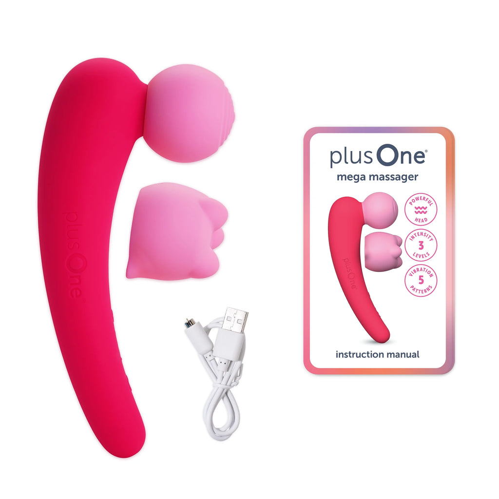 MEGA Wand Waterproof Powerful Head Vibrator - 15 Vibration Patterns