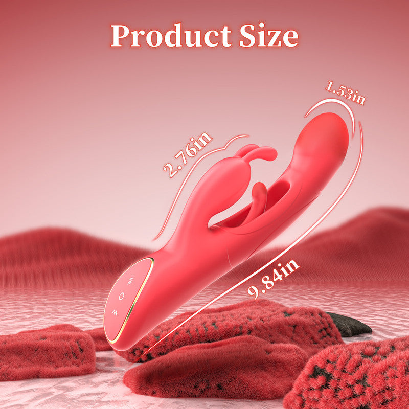 Waterproof Thrusting Rabbit Vibrator (7 Powerful Vibrations & 4 Flapping Modes)
