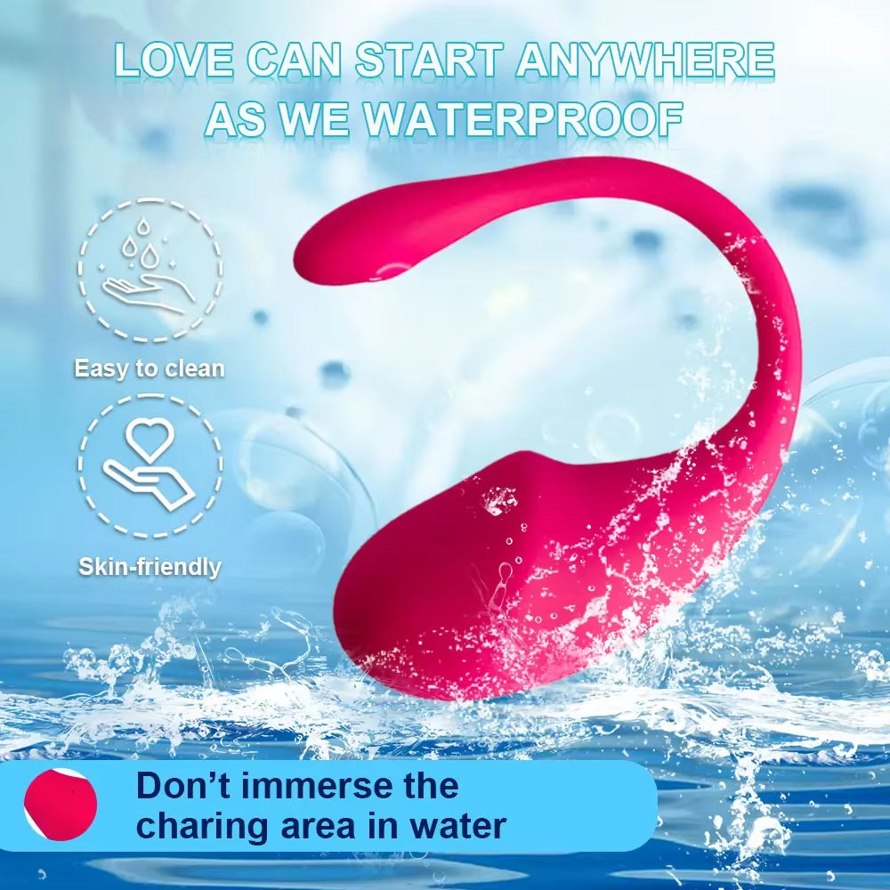Wireless Bluetooth APP Remote Control G Spot Massager Vibrator for Women and Lovers 