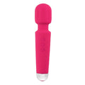 Waterproof Body Massager Wand Vibrator (Rose Red - 20 Modes 8 Vibrations)