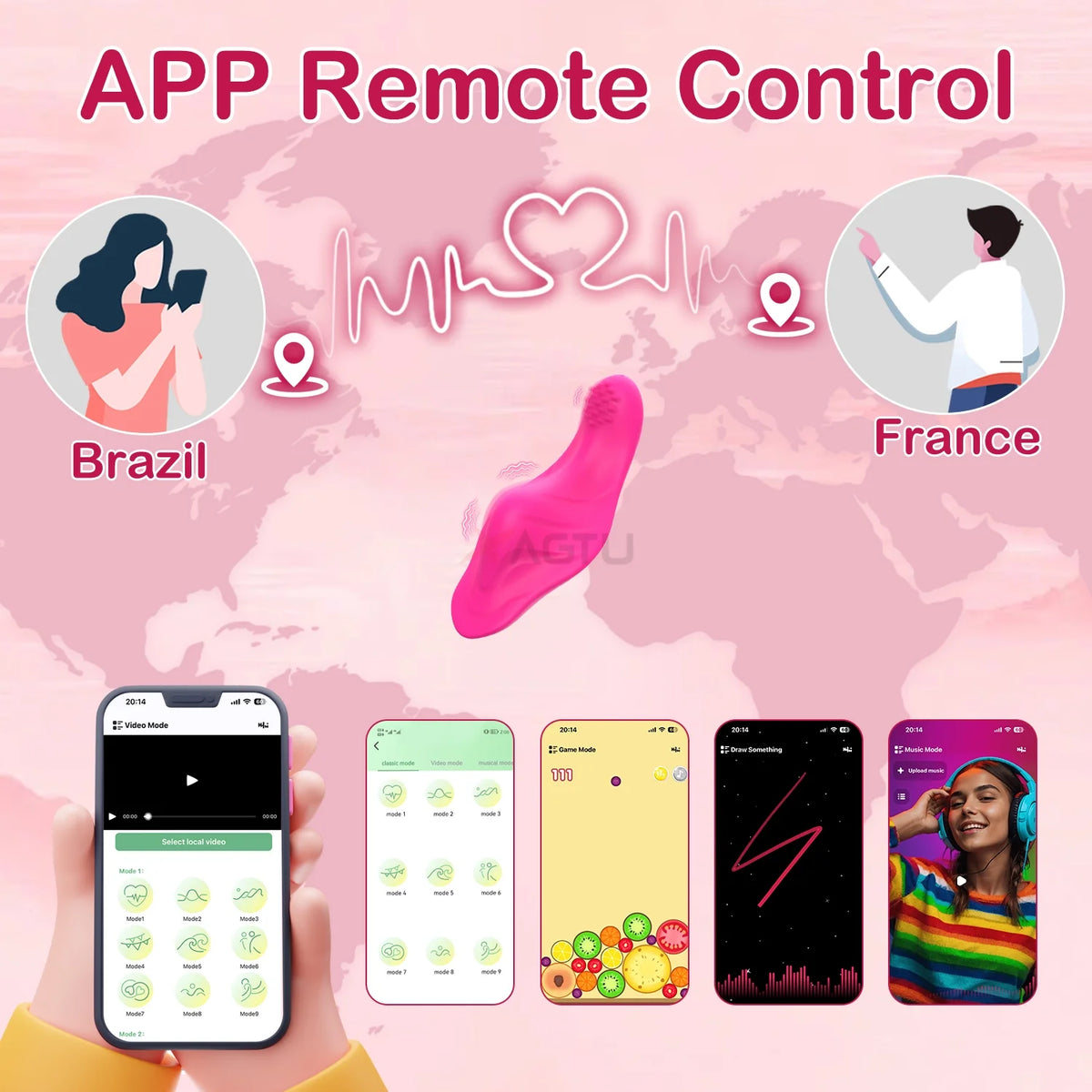 Remote Control Panty Vibrator with App (9 Vibrations)