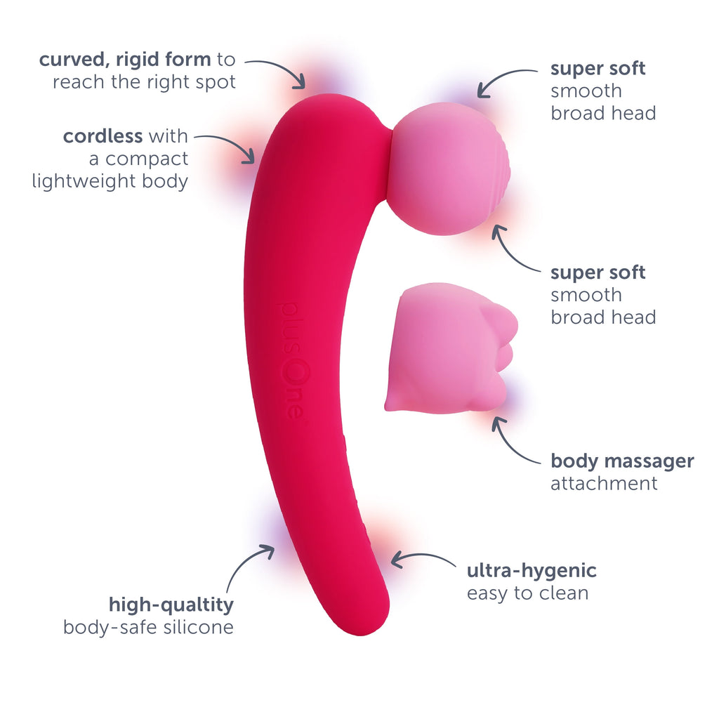 MEGA Wand Waterproof Powerful Head Vibrator - 15 Vibration Patterns