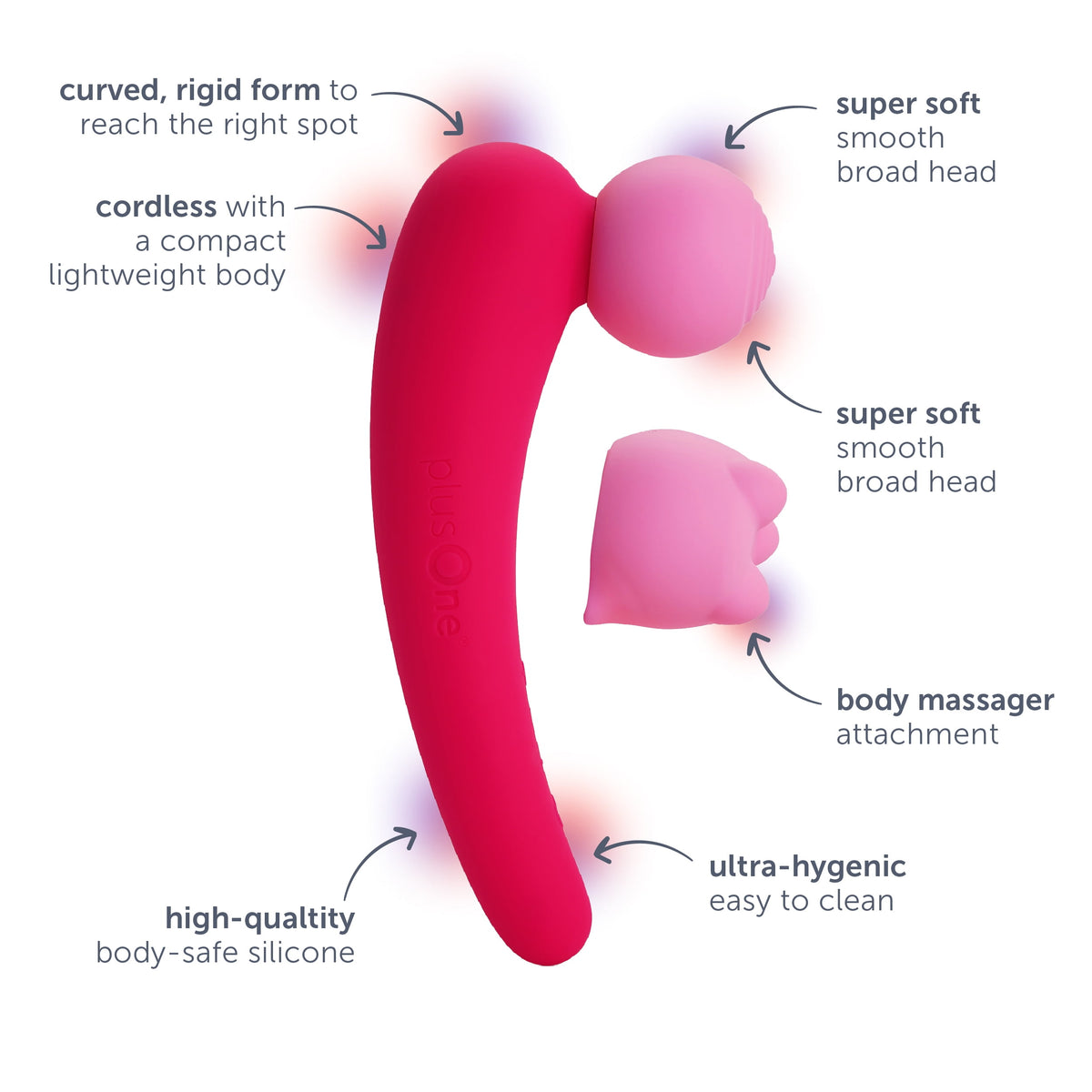 MEGA Wand Waterproof Powerful Head Vibrator - 15 Vibration Patterns